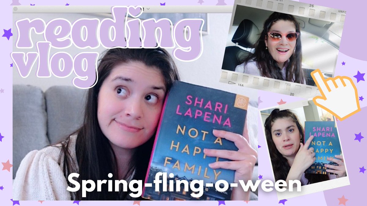gabyviem's tweet photo. Hi besties💜 There’s a new reading vlog on my channel https://t.co/2nM0OJ9iFv I read Not a Happy Family for #springflingoween , and wonder if I should keep reading from this author https://t.co/7zM0Fns8JG