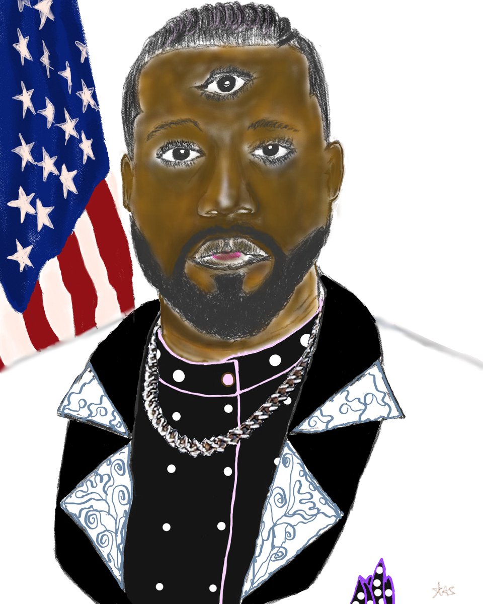 visionarymuseum's tweet photo. Visionary, Kanye West the 2nd Black President of the United States. 
#NFTCommunity #NFTGiveaways #NFTshill #NFTs #NFT #AssetStore #Kardashians #KANYE2024 
(this is not religious content !)Use link for full story  and ownership>>
https://t.co/b25DTNvsHv https://t.co/0jd9Vabcmc