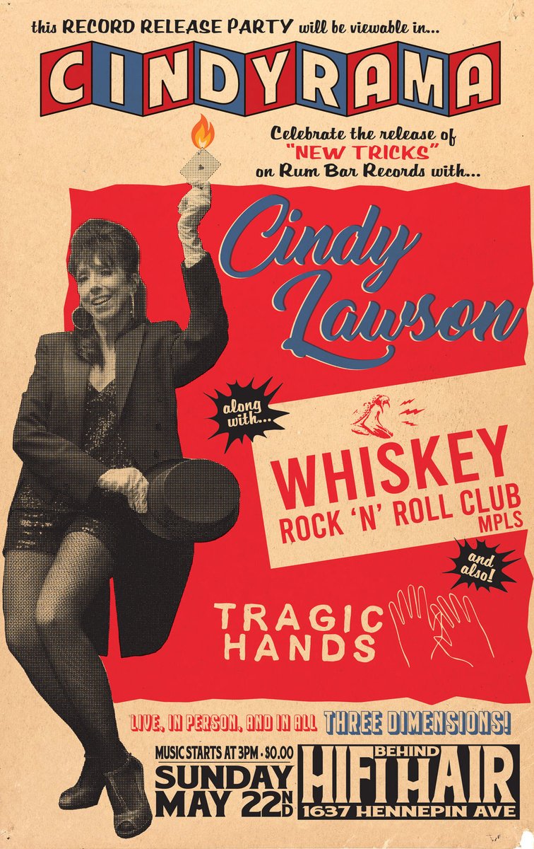 Playing this Sunday, May 22nd at HiFi Hair and Records alley. We play at 3pm. @cindymlawson