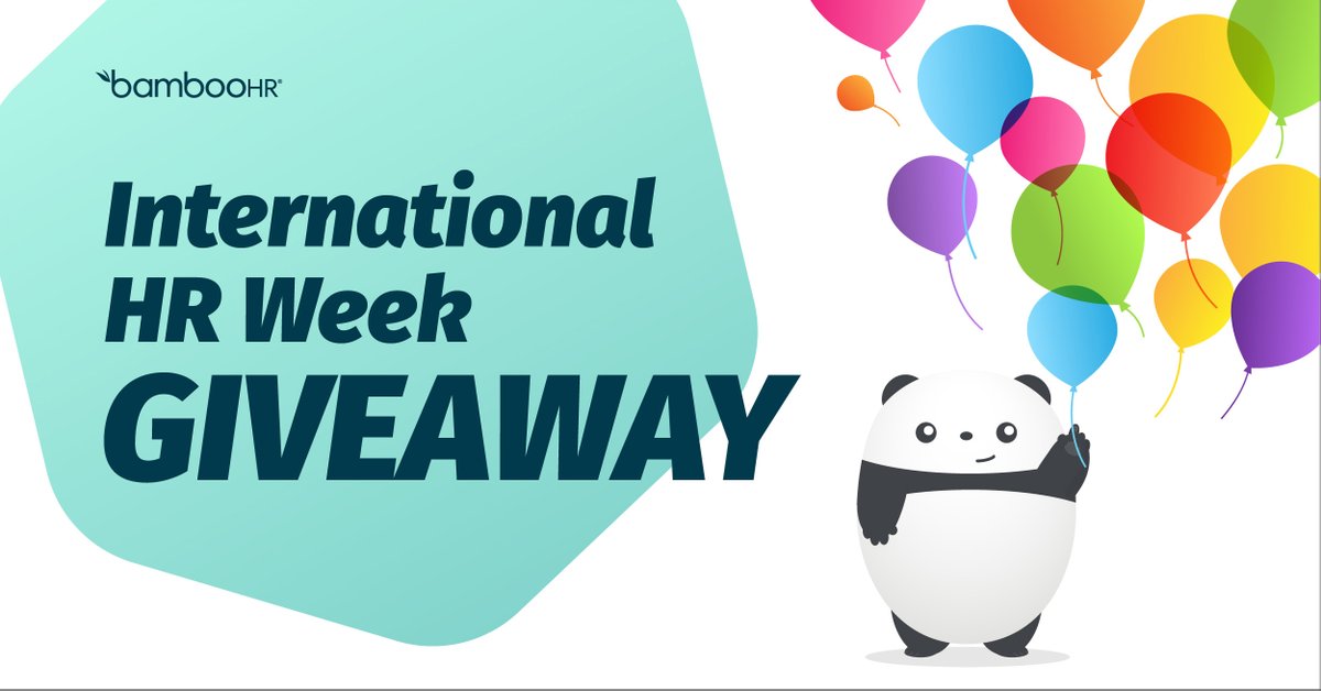bamboohr's tweet image. It's #InternationalHRWeek and we'll be here until the party ends!  

And to show love to those who work in HR — because we LOVE them — we're running a ✨#BambooHRgiveaway✨ through May 20th with some fun prizes to choose from. 

Tweet with the hashtag #BambooHRgiveaway to enter.