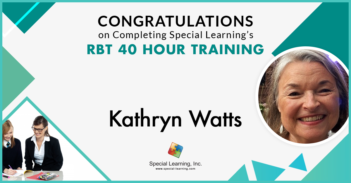 speciallearning's tweet photo. Congratulations Kathryn Watts for successfully completing our 40-Hour RBT Training!🎉
Thank you for choosing Special Learning as your partner in your learning journey.
🔗https://t.co/NMpydnlprU
#RBT40hourtraining #RBTtraining #registeredbehaviortechnician #RBT https://t.co/4X8M4RrlHS