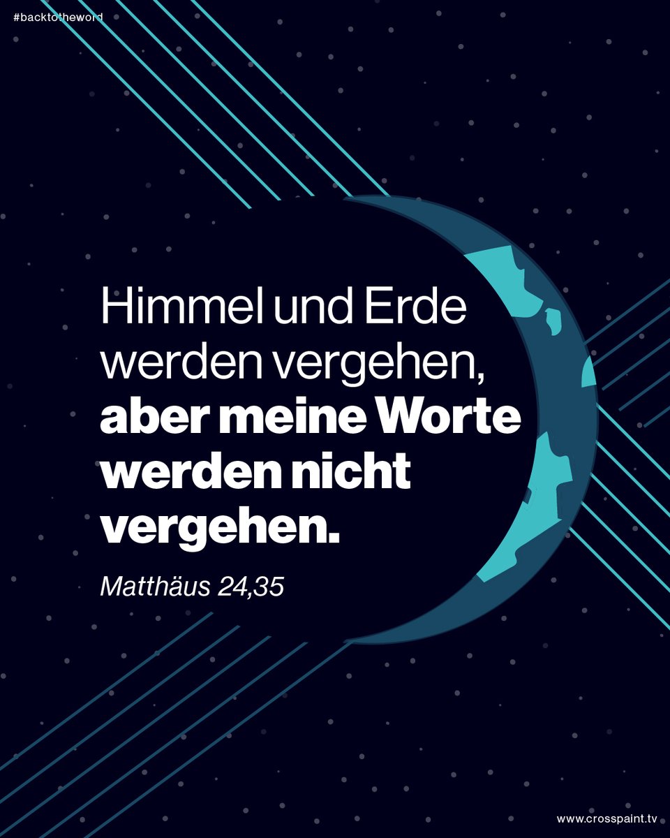 Crosspainttv's tweet photo. Was ist das für eine krasse Zusage?

Jesu Worte bleiben auf ewig bestehen.

Mein Freund, klammer dich an seine Zusage!

#MARANATHA

#himmelunderde #matthäus24 #ewigkeit #hoffnung #beständigkeit https://t.co/HFLFFajmu7