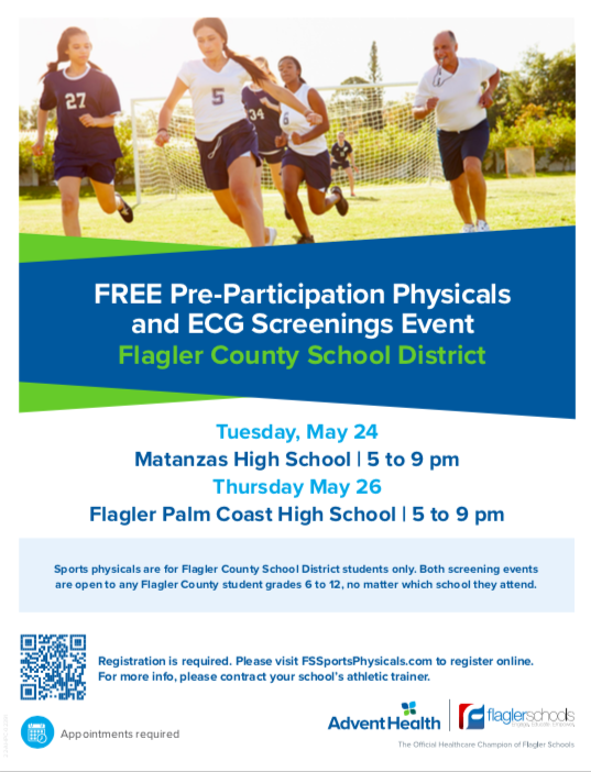One week until free physicals!  Sign up today!
