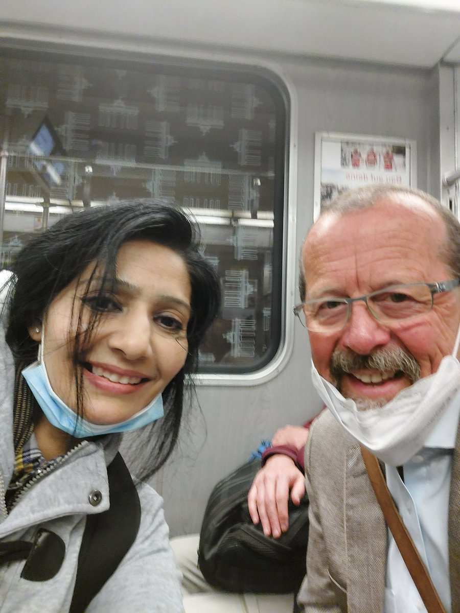 A meeting with Former German Ambassador to Pakistan Mr.Martin Kobler in a train in #Berlin! A pleasant surprise!