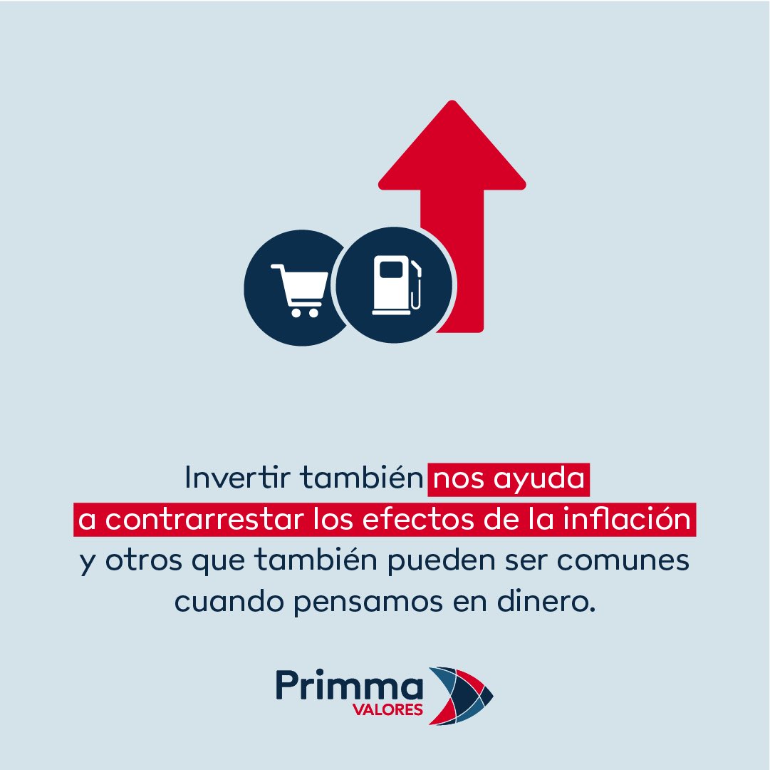 Invertir nos ayuda a contrarrestar efectos comunes que tenemos cuando pensamos en dinero, como los efectos de la inflación que año tras año nos hace pagar más por los mismos productos y servicios.
Acércate a nosotros para que comiences a invertir en ti.