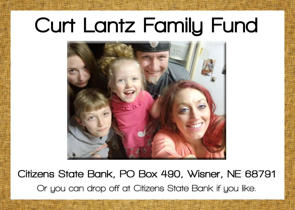 Please keep 1992 Wisner Pilger state champ Curt Lantz and family in your thoughts and prayers. Accident early Saturday claimed the life of his wife Tara. He's pretty beat up will be a long long road back. Please help if able