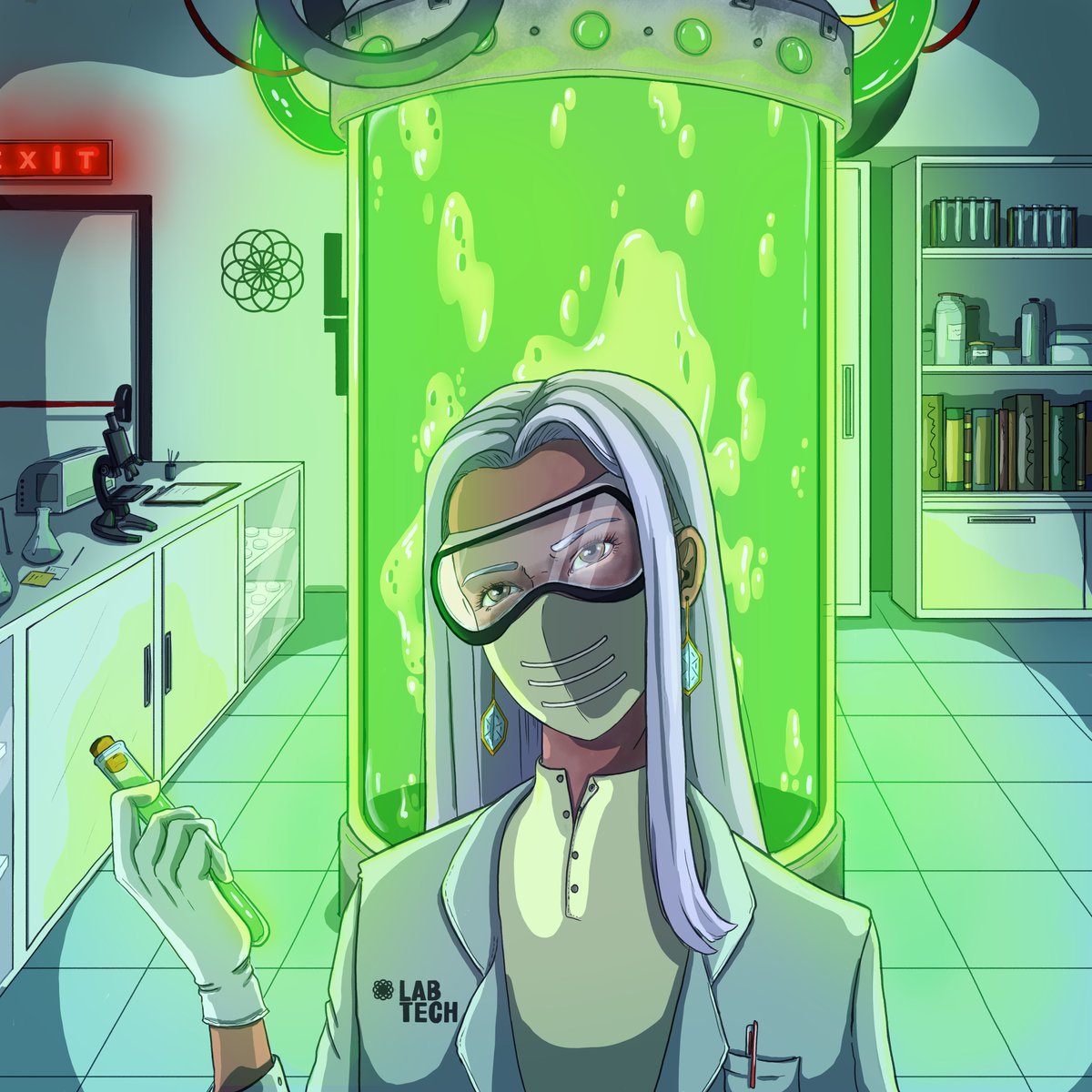 Sqenu21's tweet photo. Different art, but still I hope you like it! - @luuminize in the lab ❤️🧪❤️

#pssssd #posse @ThePossessedNFT @whatthefurr @ggDaydreams @_thel0stb0y_ @tmw_buidls https://t.co/Z8gQVg35Cz