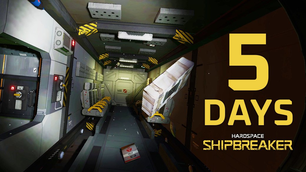 ShipbreakerGame's tweet photo. The full PC release of #HardspaceShipbreaker hits in five days.

We’re over the moon! 🌙 https://t.co/eScLSxyN68