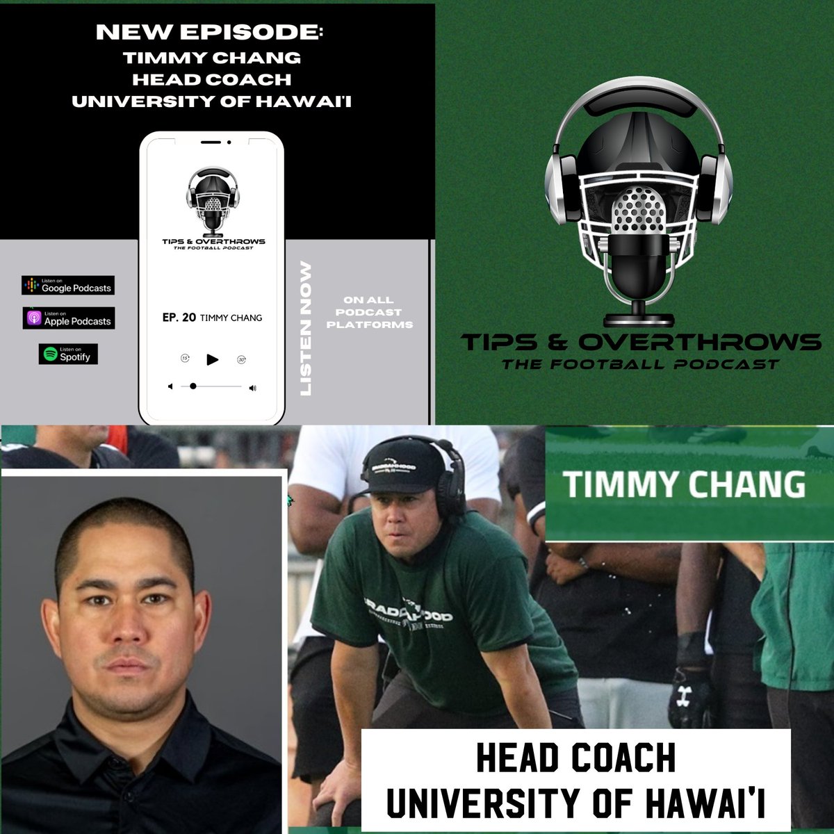 Listen to the podcast, link in Bio. Mahalo Timmy Chang Head Coach University of Hawaii Football. <a href="/HawaiiFootball/">Hawaii Football</a> <a href="/CoachTimmyChang/">Timmy Chang</a> <a href="/Joshontheradio/">Josh Pacheco</a> <a href="/ESPNHonolulu/">ESPN Honolulu</a> <a href="/HawaiiAthletics/">Hawaii Athletics</a> <a href="/UH_FBRecruits/">Hawaii Football Recruiting</a> #BRADDAHHOOD #hawaiifootball #gobows #hawaiifb #hawaiirainbowwarriors #uhfootball