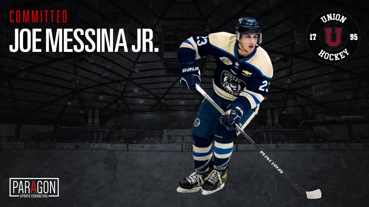 ParagonAthlete's tweet photo. Congratulations to @ParagonAthlete Joe Messina Jr. on his commitment to @Unionmhockey @ecachockey !

Joe played the 21-22 season with @LangleyRivermen @BCHockeyLeague and will return for the 22-23 season before heading to @Unionmhockey .

@SKSAHockey https://t.co/lAcgYeljFQ