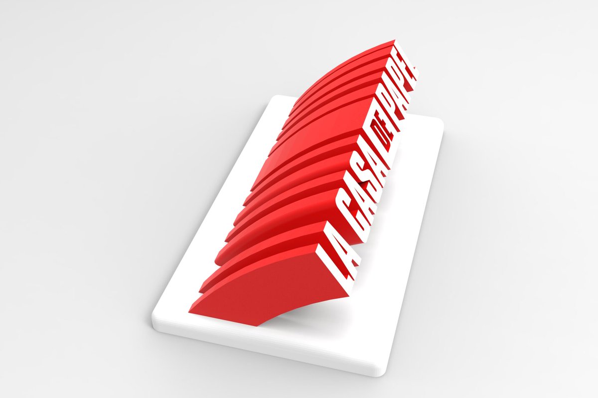 funpircom's tweet photo. 3D print ready Ornament with "La Casa De Papel" Written. Download and print now 👍https://t.co/CeeuWyRncA
🟣 Fun your print!
✅ Register right now.
🆓 First three 3D models are completely free.
#3Dprinter #3DModel #3Dprint #3Dyazıcı #funpir #lacasedepapal https://t.co/BllqQXjGH1