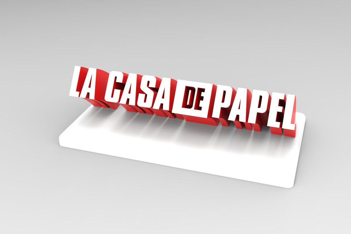 funpircom's tweet photo. 3D print ready Ornament with "La Casa De Papel" Written. Download and print now 👍https://t.co/CeeuWyRncA
🟣 Fun your print!
✅ Register right now.
🆓 First three 3D models are completely free.
#3Dprinter #3DModel #3Dprint #3Dyazıcı #funpir #lacasedepapal https://t.co/BllqQXjGH1