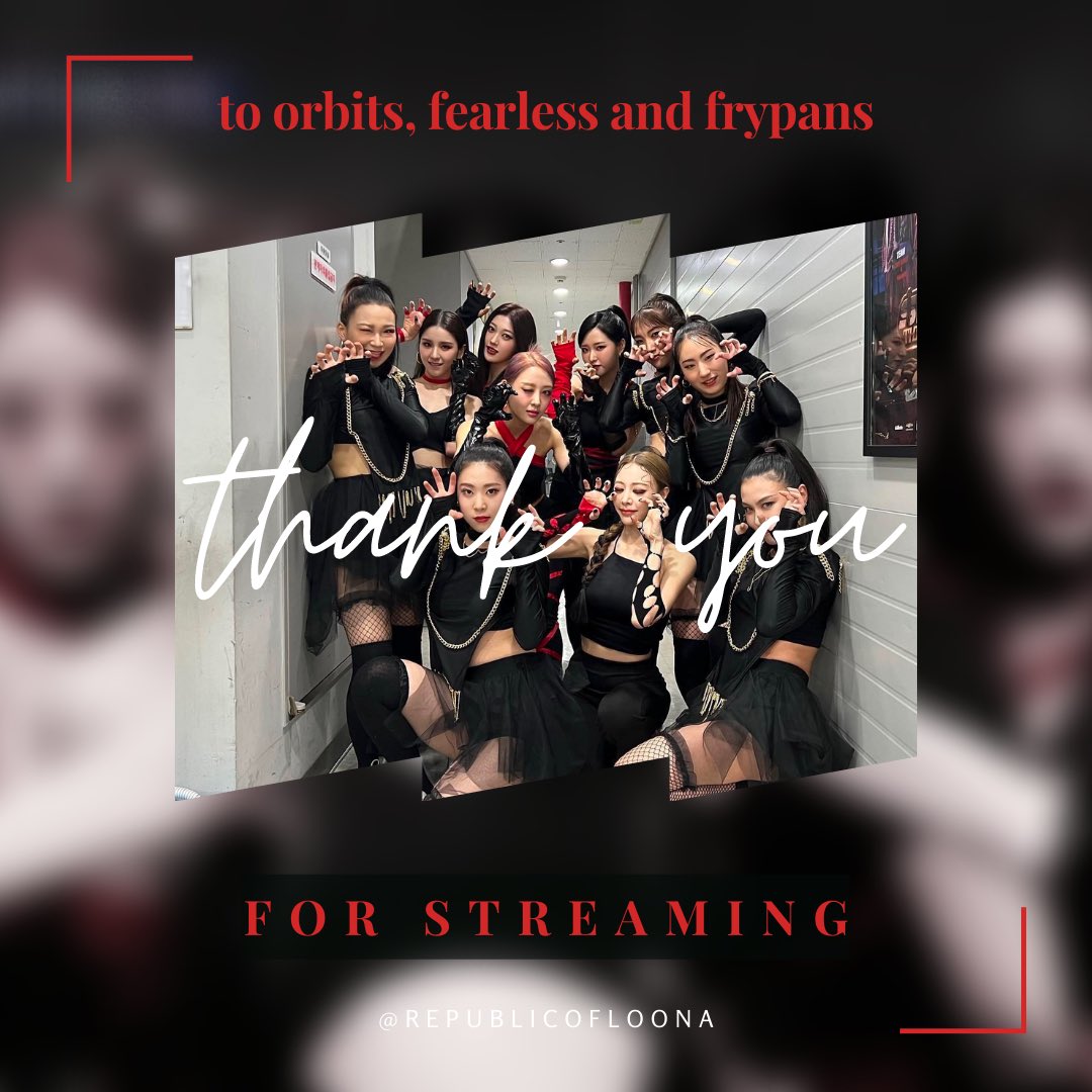 republicofloona's tweet photo. 💫Orbits 🔥Fearless 🥘Frypans
Our four-day series of streaming parties have ended.
We had fun together as we achieved our milestones.
May we have more collaboration in the future!🥂
Thank you very much!
#LOONA #BRAVEGIRLS #PROWDMON #MONIKA https://t.co/3oYkf7PgTt