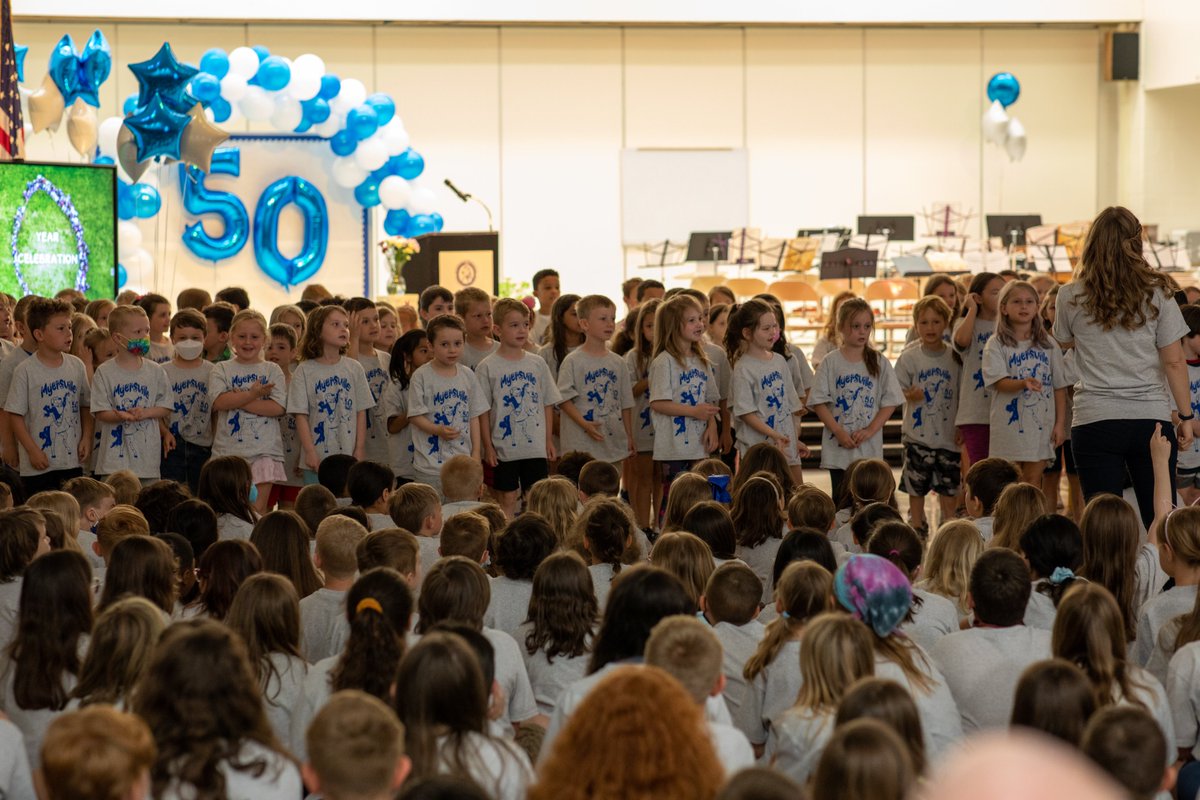 FCPSMaryland's tweet photo. Happy 50th anniversary, @myesfcps! We were so excited to celebrate your big occasion with you in Myersville today! https://t.co/iXB8O01lmY