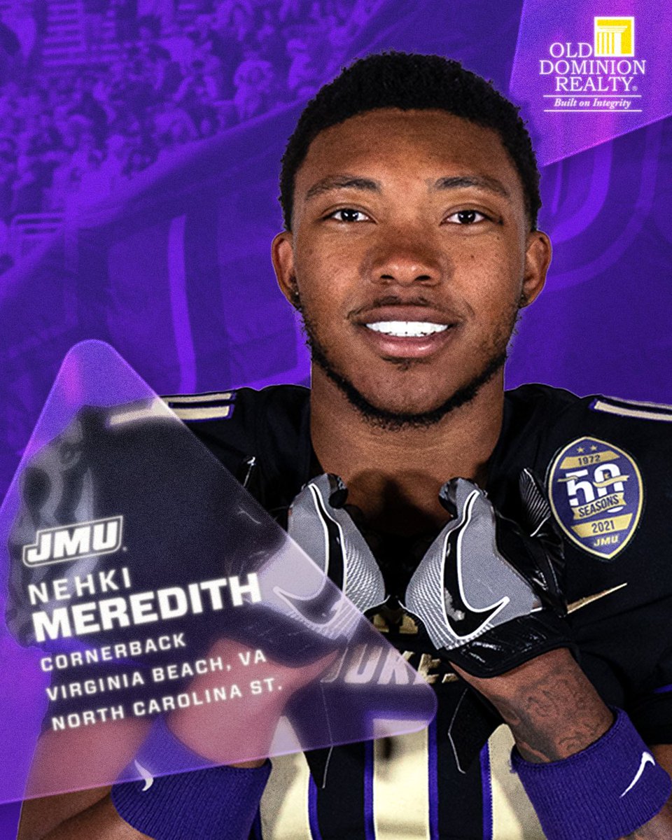 JMUFootball's tweet photo. 𝐒𝐈𝐆𝐍𝐄𝐃 ✍️

Welcome home, @MeredithNehkii
❗️

#GoDukes | #DawgPound22 https://t.co/W5X7TGaahN