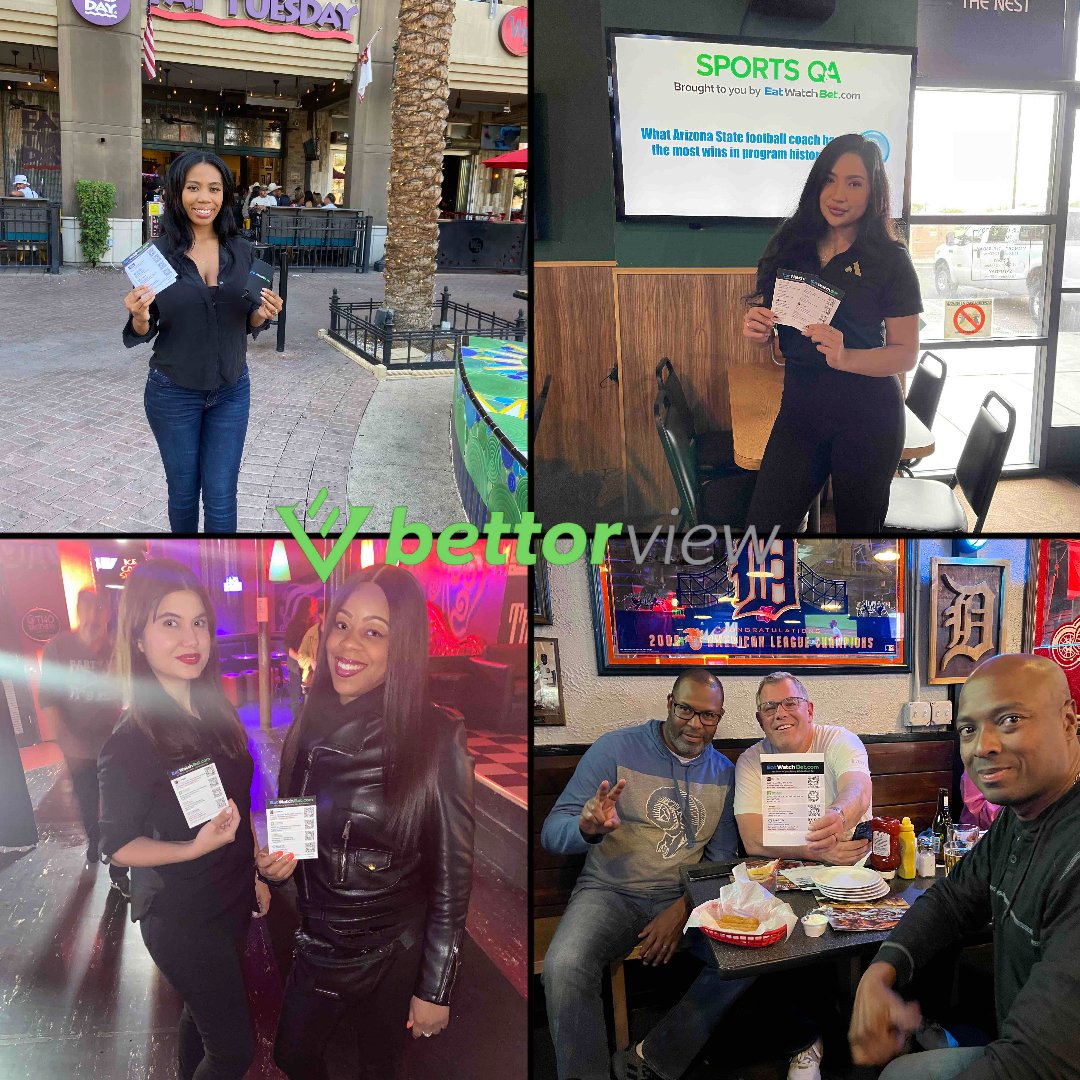 BettorView's tweet photo. From Phoenix, to Chicago, to Detroit; the BettorView #team was out in full swing this weekend. Engaging customers and delivering the best in-venue sports betting content on the market. https://t.co/eOPq5mr1Yq