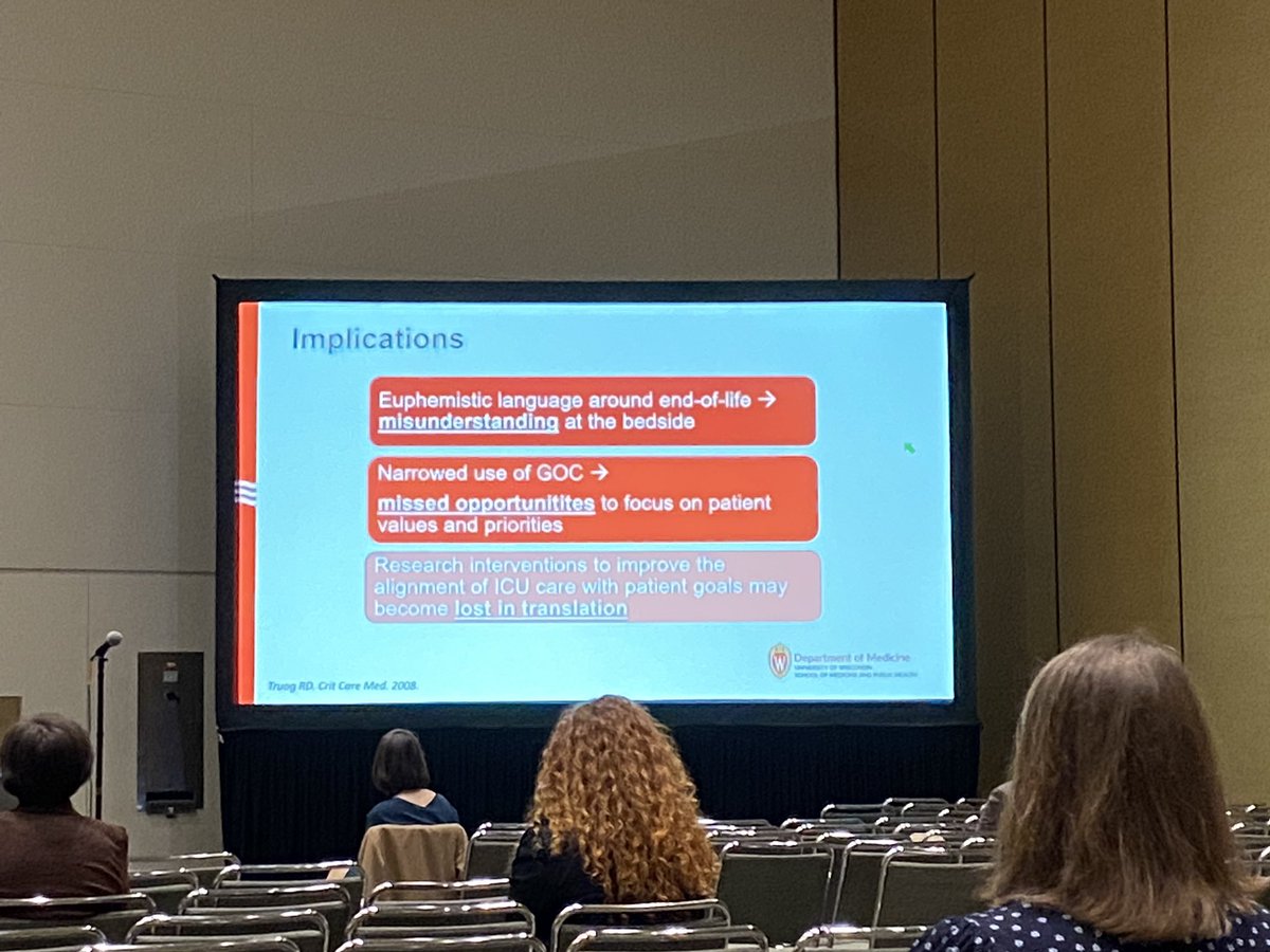 Elizabeth Viglianti (@l_vigliantimd) on Twitter photo How do we use the term āgoals of careā and what do actually mean by it? Great work from @jackykruser and presented by Dr.Reif <a href="/uw_APCC/">University of Wisconsin Division of APCC</a> #ATS2022 <a href="/atscommunity/">American Thoracic Society (ATS)</a> How do we use the term āgoals of careā and what do actually mean by it? Great work from @jackykruser and presented by Dr.Reif <a href="/uw_APCC/">University of Wisconsin Division of APCC</a> #ATS2022 <a href="/atscommunity/">American Thoracic Society (ATS)</a>