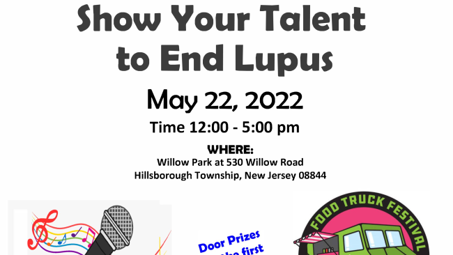 lupusnj's tweet photo. Text SHOWLUPUS to 53-555 with your entry donation today for the May 22, 2022 SHOW YOUR TALENT to END LUPUS event with fresh air and family fun! https://t.co/2vy6PQXSZe https://t.co/nlBUsclEXz