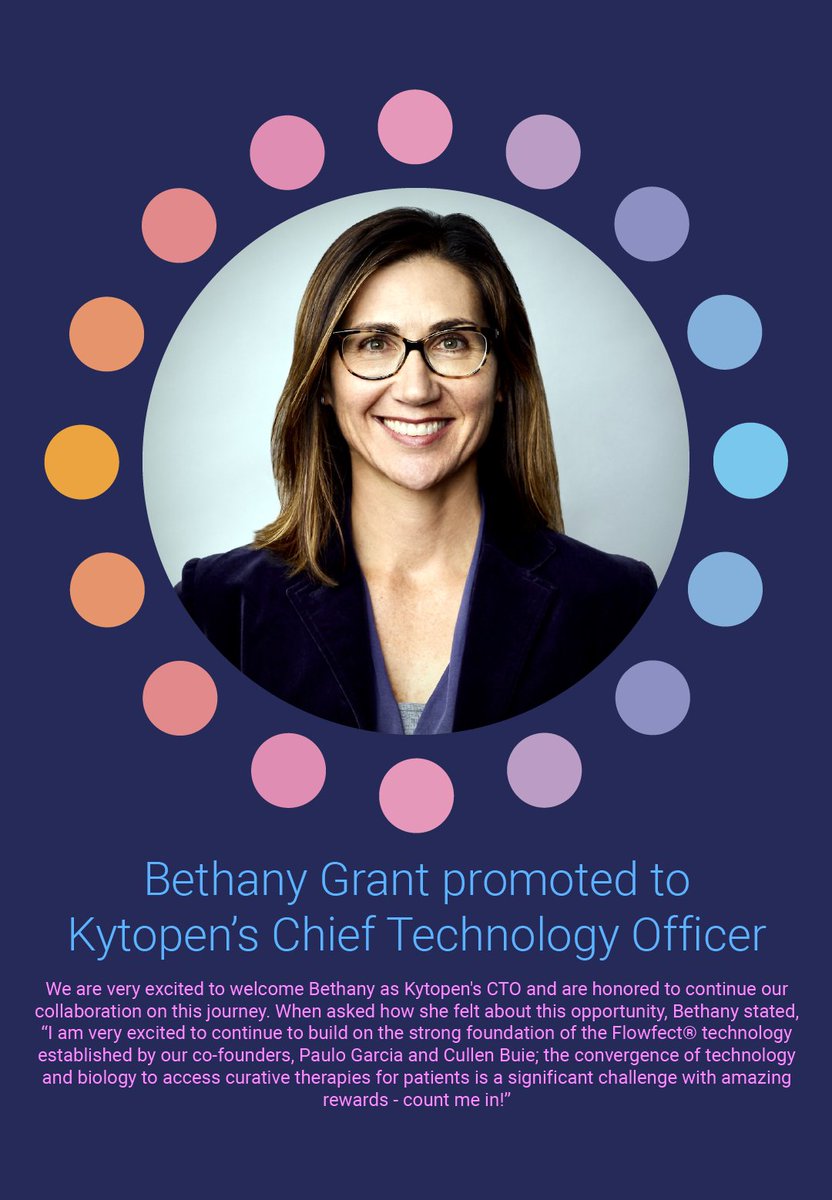 kytopen's tweet photo. Kytopen is excited to announce our new CTO.  Congrats Bethany Grant!

#gononviral #flowfect #womeninleadership #whoruntheworld https://t.co/qyIN2CKrKP