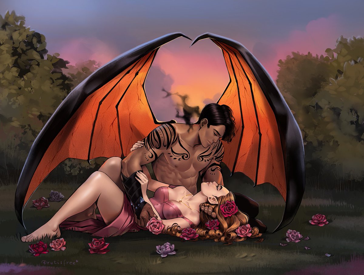 StardustSteph's tweet photo. "Then his gaze shifted to Elain...something charged went through it. Between them."
⊱❊⊰⁣⁣⁣

⁣⁣⁣⤞ art by @rutisfree (thank you!)
⤞ commissioned by me 
Elriel Week Three: The Garden

⊱❊⊰⁣⁣⁣
Do not repost, please.
#elriel #acotar #booktwt https://t.co/xn1e9yja3a