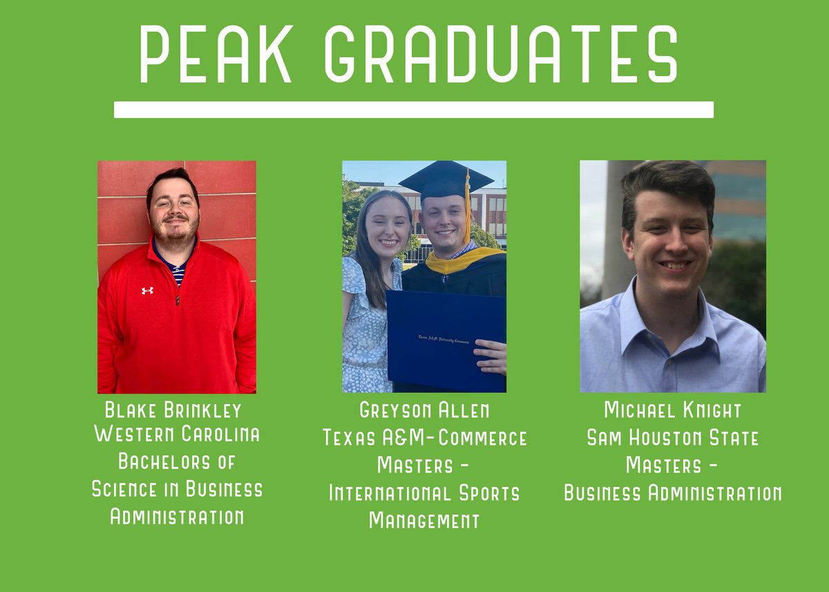 PeakSportsMGMT's tweet photo. "May your hats fly as high as your dreams." - Michael Scott

Congratulations to every Peak graduate this year, so proud of all of y'all!! 🎊 🎊 🎊 

#KeepClimbing https://t.co/tEMwKjQzWY