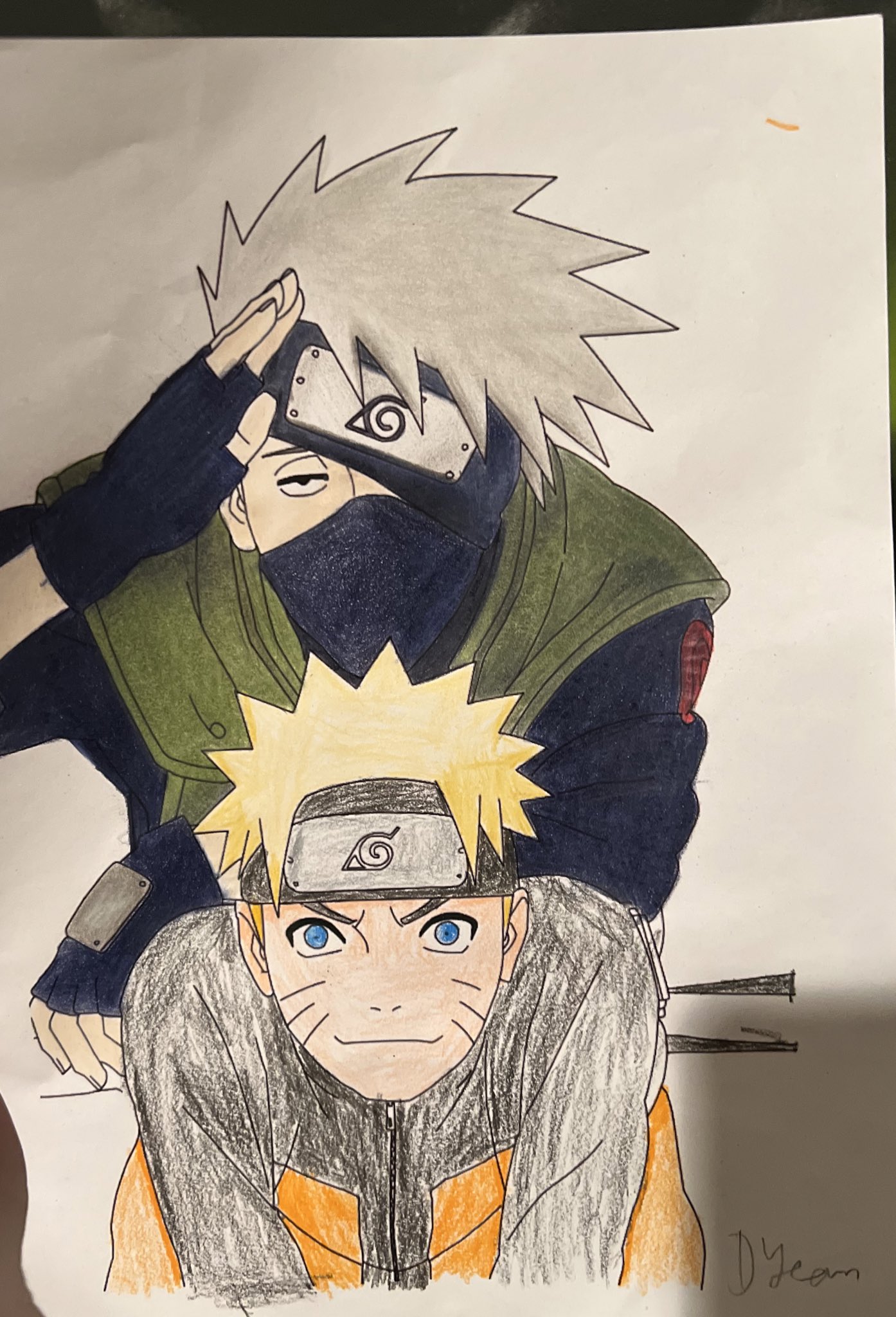 How to draw Kakashi - Easy Naruto drawings for beginners