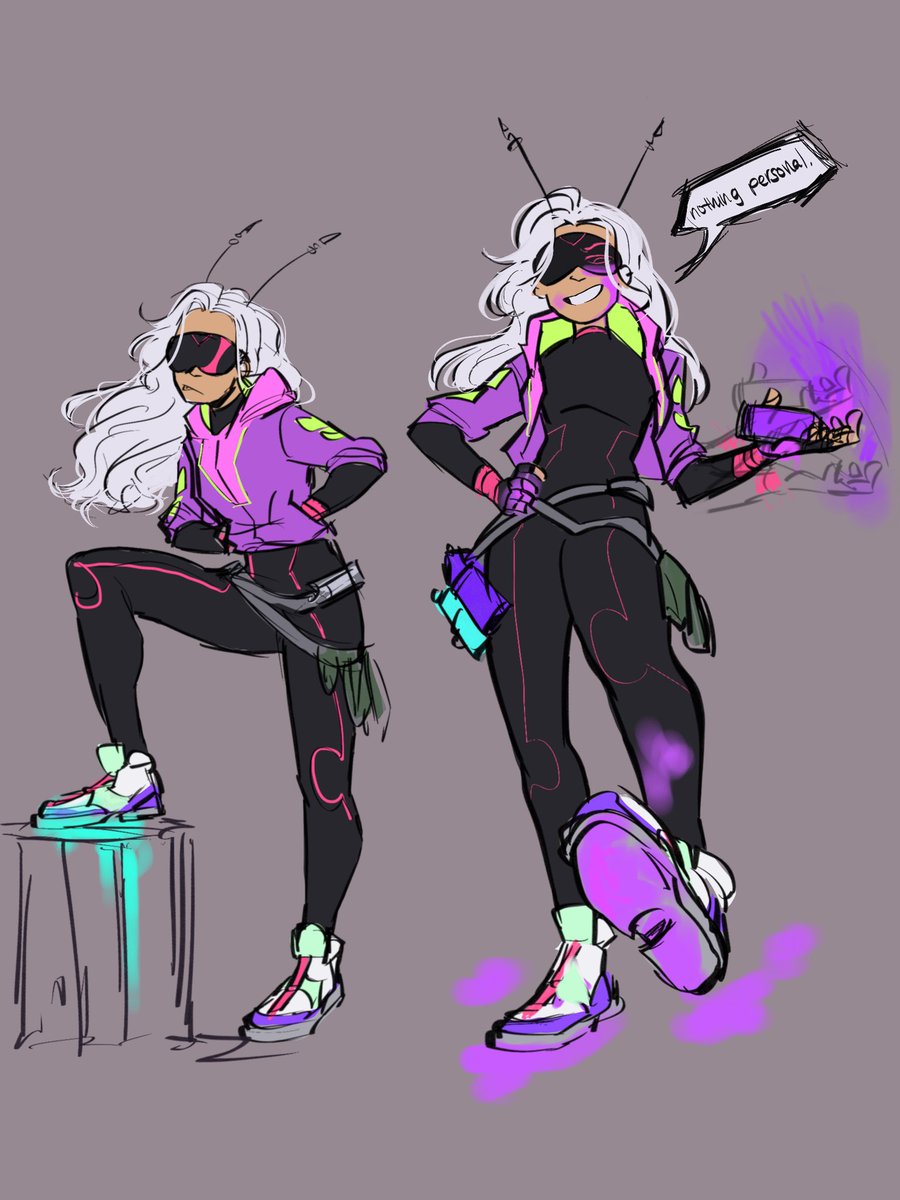flashbngwashere's tweet photo. // finally making a pinned thread for FlashBang WOO

-She/they
- 20 years old
- vigilante/info broker 
- known in New Haven for committing petty crimes such as theft, street tagging, and vandalism https://t.co/RPsZhGkqEg