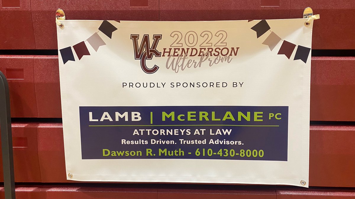 lambmcerlane's tweet photo. Lamb McErlane and Dawson Muth are proud to sponsor and support the B Reed Henderson After Prom.
#supportlocal #supportteens #supportthecommunity https://t.co/YO0rRf7jqD
