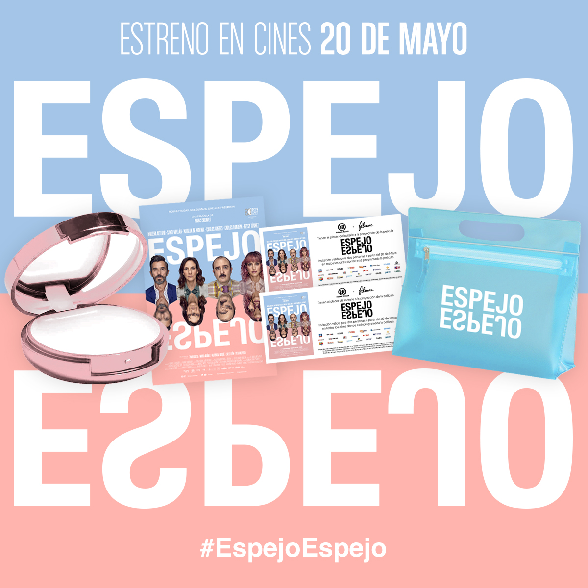 cineespanol's tweet photo. RT + Follow @filmax y @cineespanol Sorteamos 3 packs de regalos de la película "Espejo, espejo". https://t.co/o8iMGTfSlY https://t.co/t8sch8XO8F