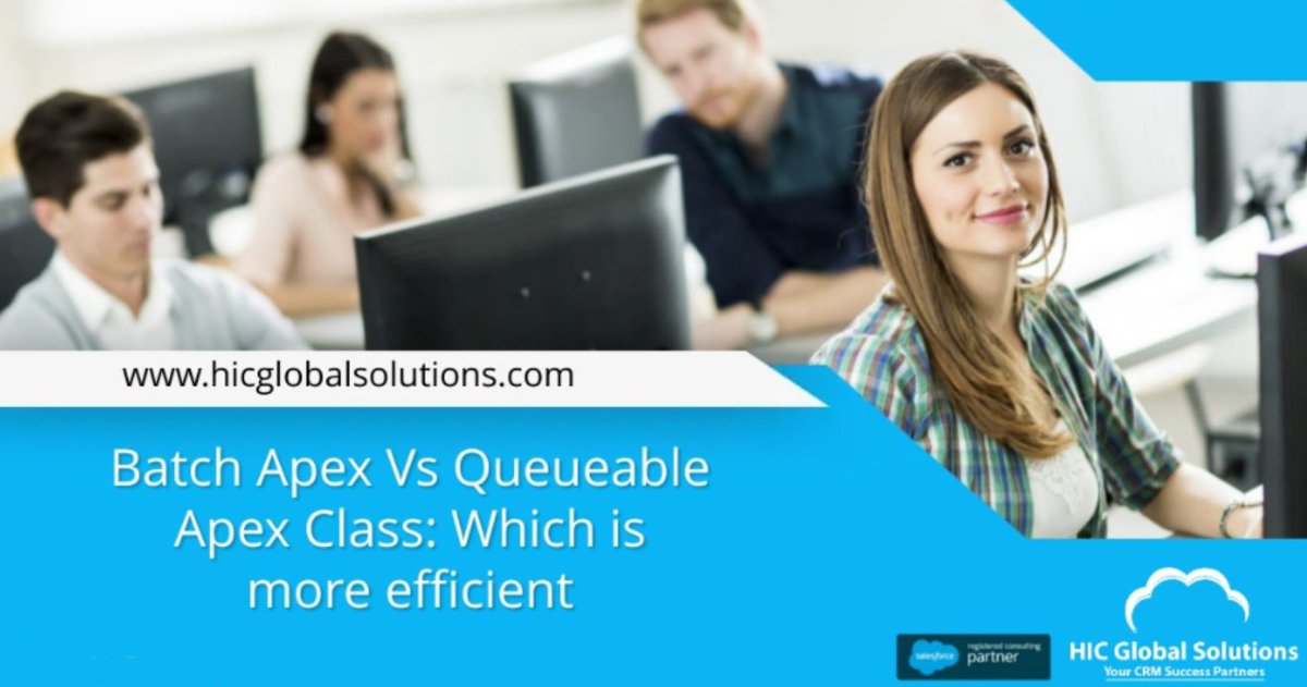 HeadInCloudInc's tweet photo. Learn what to choose Batch Apex or Queueable Apex in our new blog post. Head to the link https://t.co/WYq9vLJnmJ @partnerforce @SalesforceNews @SalesforceOrg @salesforce #salesforce #crm #cloud #technology #batchclass #apex #class #development https://t.co/1iFweMUiOw