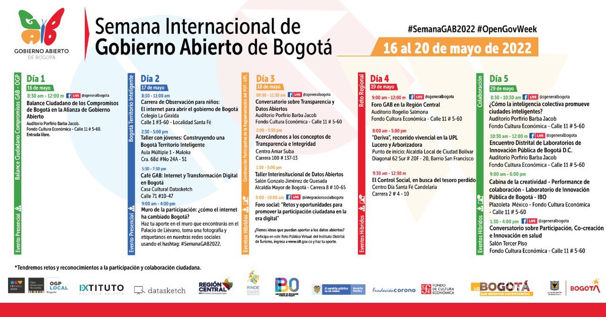JavierUrreaC's tweet photo. ¿Saben por qué el logo de Gobierno Abierto de Bogotá es una mariposa? 

El gobierno obsoleto es como una oruga 🐛 y la nueva relación participativa, transparente, colaborativa y moderna con la ciudadanía la transforma y evoluciona en mariposa 🦋. 

#OpenWeekGov #GobiernoAbierto https://t.co/dzXBdYRyyY