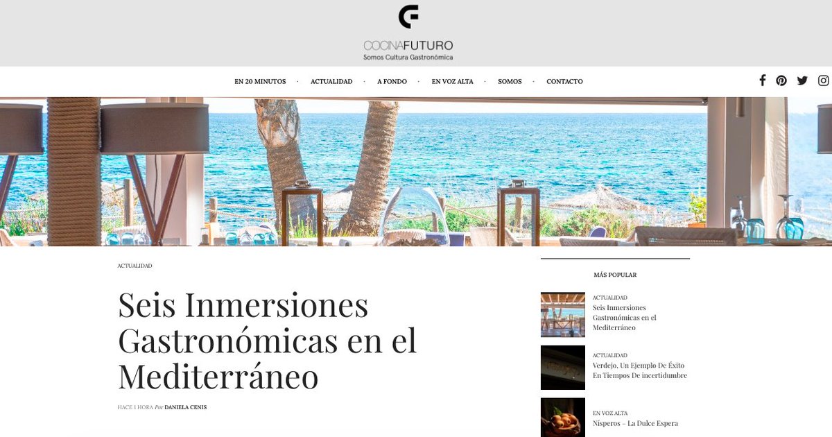 ... seis cocineros de distintas procedencias mediterráneas han transmitido en el Cdt de Valencia qué ven cuando se asoman a las ventanas de sus respectivas cocinas en Cádiz, Menorca, Barcelona, La Puglia italiana o Valencia.cocinafuturo.net/gastronomia-en…