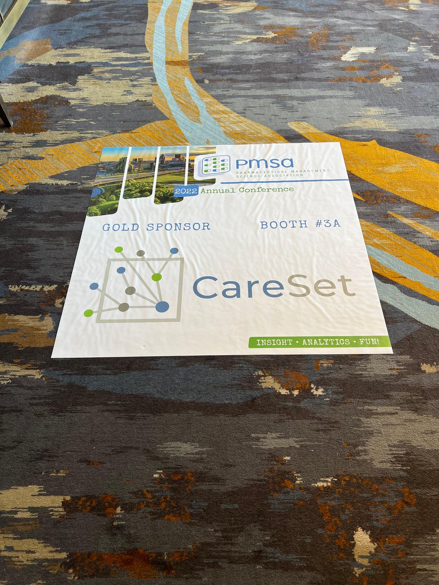 CareSet's tweet photo. Excited to be attending #PMSA2022 in Louisville, KY - great sessions on #AI, #machinelearning #digitalfootprints, #data, #analytics and so much more. If you’re here, please stop by our booth and meet the #CareSet team. https://t.co/Zf189IKDsu