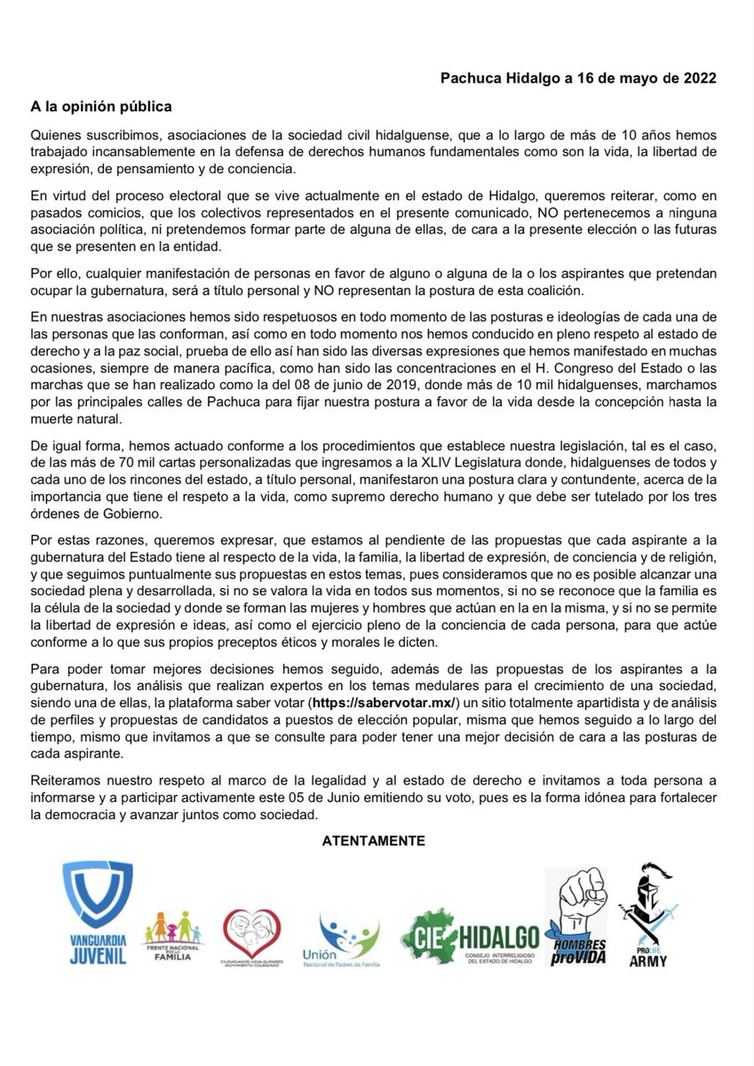 FNF_Hidalgo's tweet photo. #ComunicadodePrensa https://t.co/uDrruiRFU5