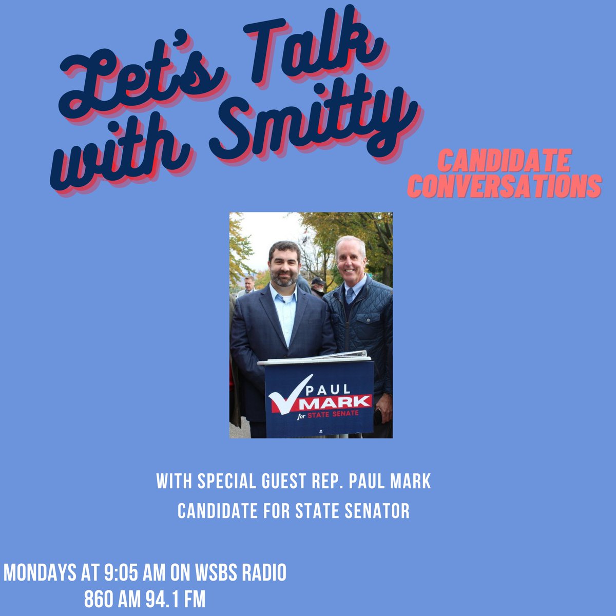 repsmitty34's tweet photo. If you missed my #CandidateConversation with @RepPaulMark this morning, head to https://t.co/NBIaRzkcNL to listen and stay tuned for a podcast coming soon. Paul has been a tremendous partner in our House Delegation and I look forward to having him in the State Senate #maoli https://t.co/vmPjeHiXPf