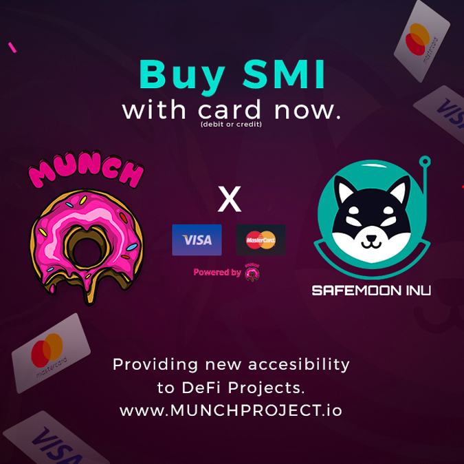 We’re thrilled to onboard <a href="/SMIPLAY/">SMI Play</a> 🍩

🌐 $SMI is the first project to take advantage of our Fiat-to-crypto solution! SMI Play is a gaming platform powered by <a href="/enjin/">Enjin</a>, that allows users to earn #NFTs while playing!

#defi #cryptos $MUNCH #givebackgetback #crypto #cryptocurrency