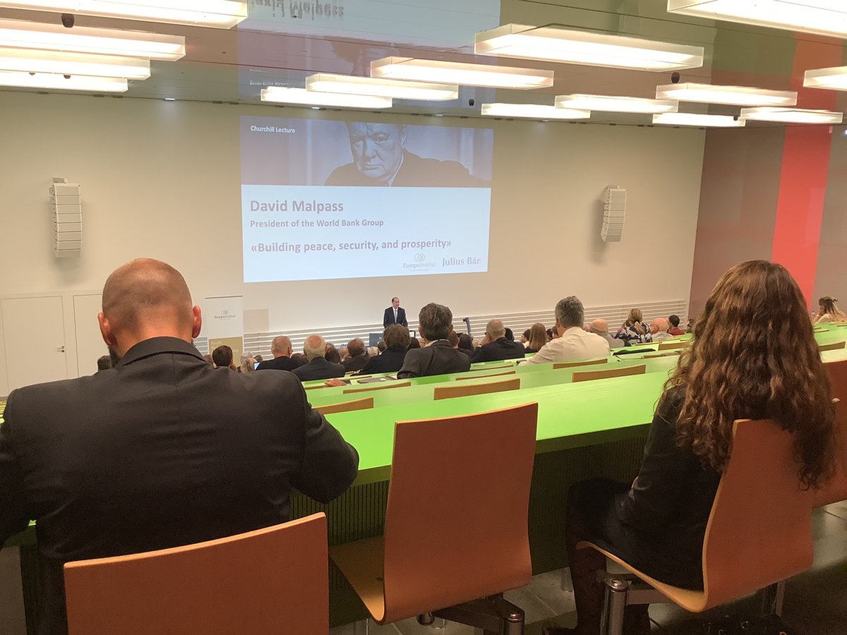 Live from our #Churchill Lecture with President @DavidMalpassWBG <a href="/WorldBank/">WorldBank</a> 
you will find the video of the lecture here eiz.uzh.ch/EIZ/web/eiz/ev… 
#eiz #europainstitut #eizuzh <a href="/juliusbaer/">Julius Baer</a>
