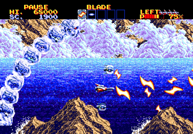 Orioto's tweet image. Today&apos;s comparison, original game / my art 
#thunderforceIV #shmup