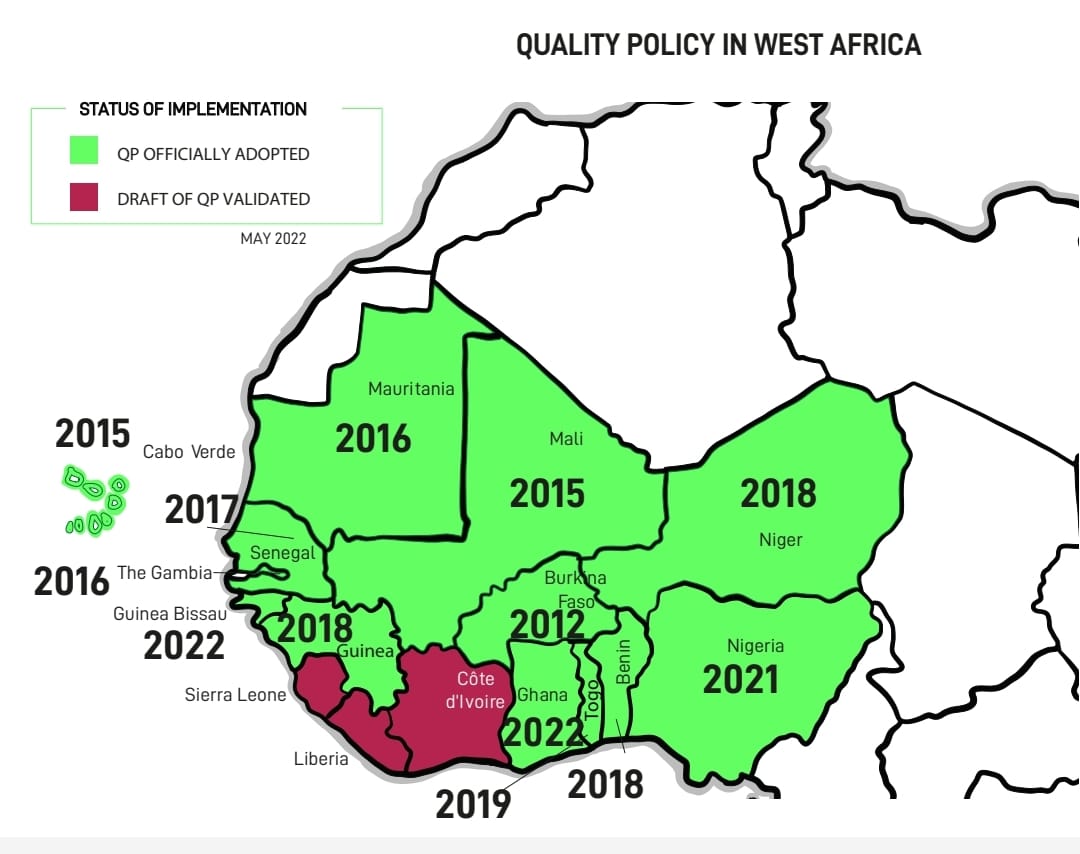 wacqip's tweet photo. #Ghana &amp; #GuineaBissau has validated their National #Quality Policy /  Ghana1 Guinée-Bissau ont validé lr politique nationale qualité -
A long and difficult journey, but now there are only 3 countries left: Liberia, Sierra. Leone &amp; C.I; . Let us look back: https://t.co/bYTq4jsO2G https://t.co/UkmveGF7w9