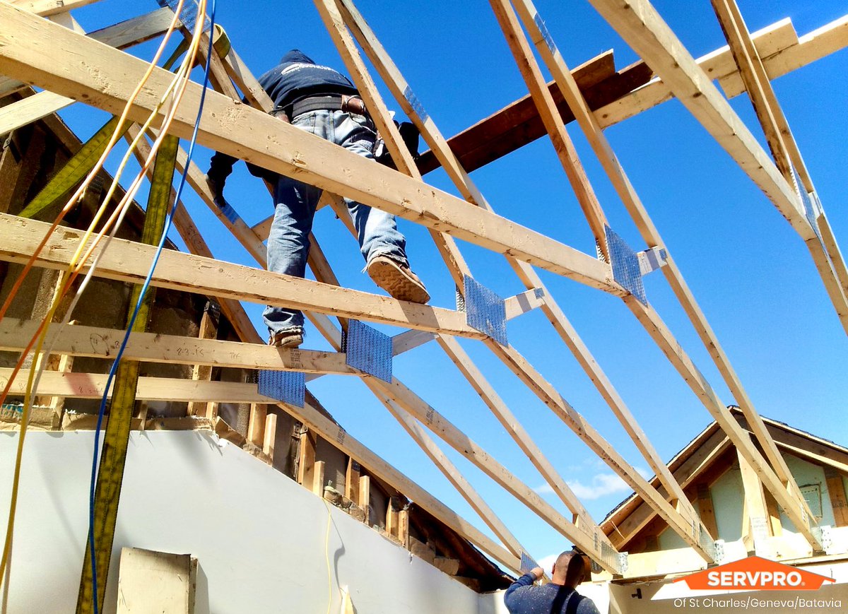 Scared of heights? No problem. Our team can take care of everything you need after a disaster occurs in your home. No climbing on ladders needed!
