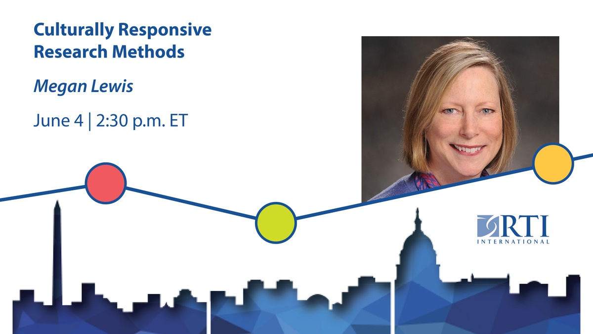 Join <a href="/RTI_Intl/">RTI International</a> researcher Dr. Megan Lewis (@megan_lewis586) today at #ARM2022 to discuss how culturally responsive methods can reframe the research experience to focus on participants. <a href="/AcademyHealth/">AcademyHealth</a> bit.ly/3ybpja7