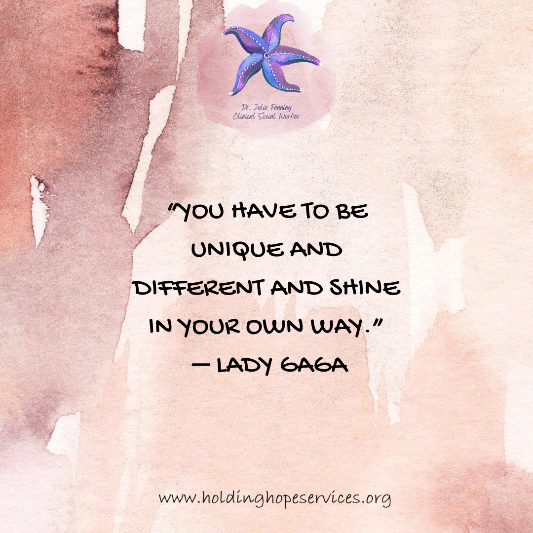 Can't argue with this!  Be You!  You don't have to be like anyone else to be worthy, loveable and happy.  Just be who you are.
#drjuliefanning #holdinghopeservices #liveyourbestlife #juliefanninglcsw #elgin_il #westvirginia