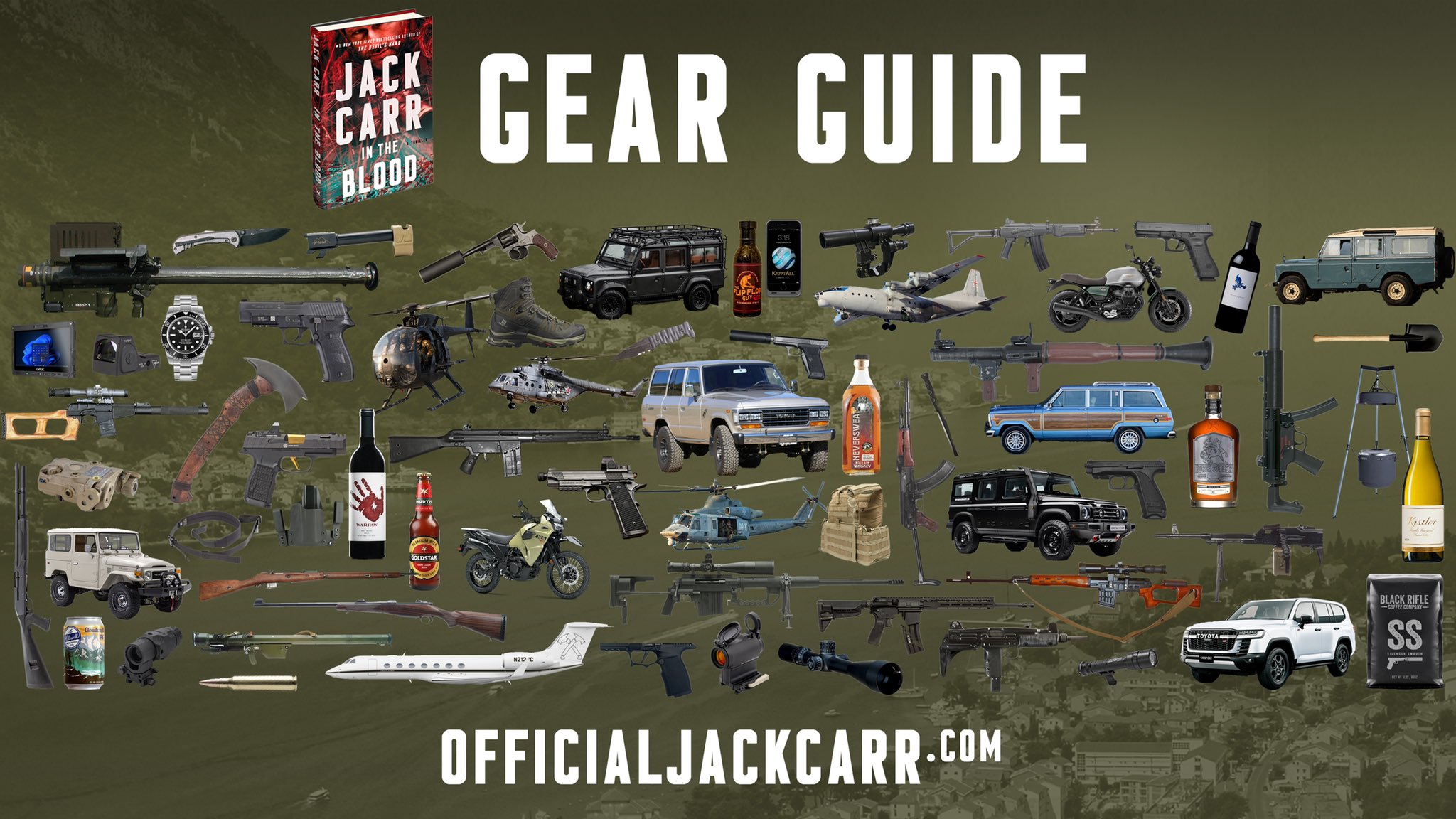 Jack Carr on Twitter "IN THE BLOOD Gear Guide is live! • What will