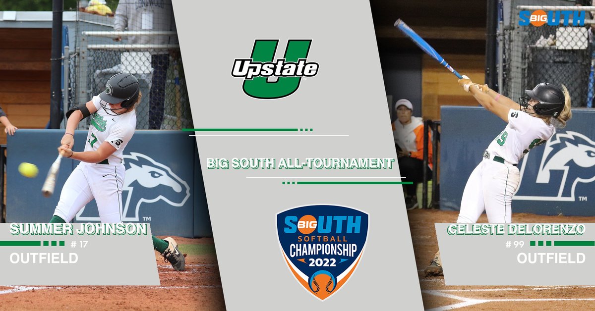Congratulations to Summer Johnson and Celeste Delorenzo for being named to the 2022 Big South Softball All-Tournament Team for their performances at the Big South Softball Championship last week.

#SpartanArmy ⚔️ #JoinUP