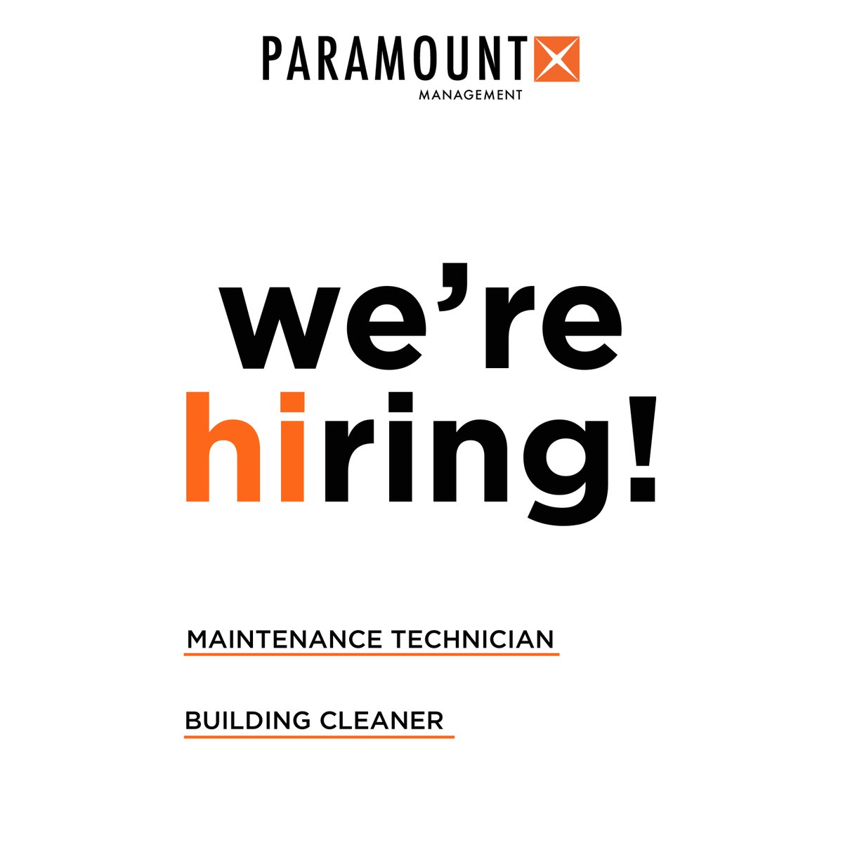 ParamountHFX's tweet photo. Join our team! 
https://t.co/LkXGkwsRn8
https://t.co/dyRONHgTa8
#ParamountManagement #HalifaxJobs https://t.co/bhQeBlIrxl