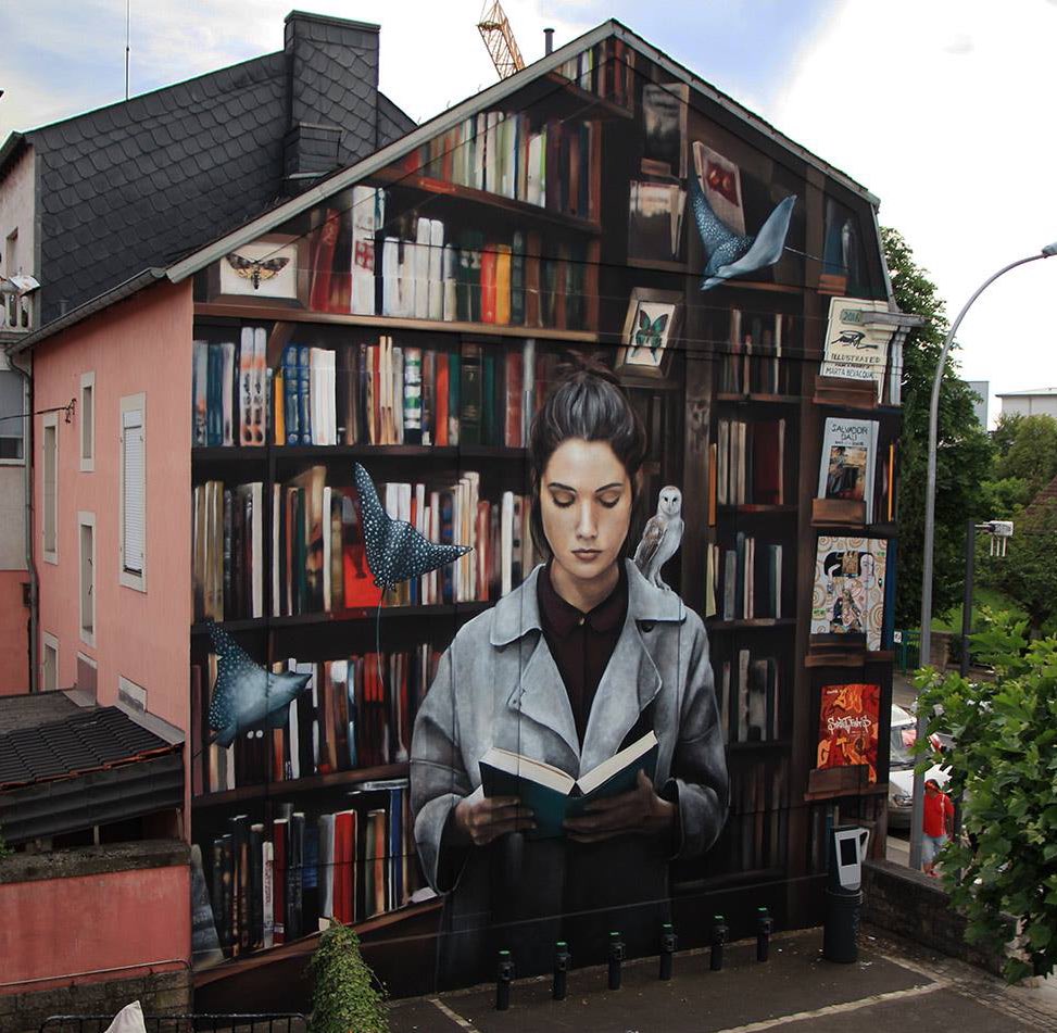 Paula_graffiti's tweet photo. #StreetArt #graffiti by Mantra in Esch-sur-Alzette, Luxembourg 🇱🇺 

📚📚📚 https://t.co/G5UFSYVCsh
