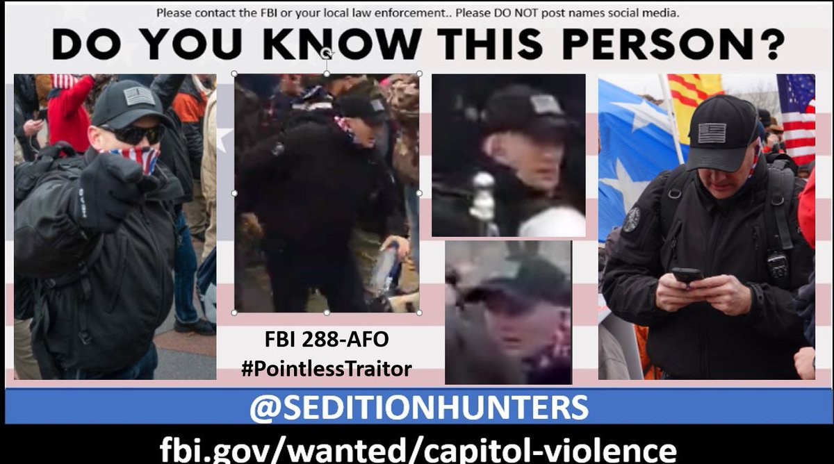 SeditionHunters's tweet photo. Please share across all platforms. #DoYouKnow this person?? Please contact the FBI with 288-AOM https://t.co/CacVxYJIL1 or contact us at admin@seditionhunters.org Please do not post names on social media #PointlessTraitor https://t.co/eXlgM4Ddmo
