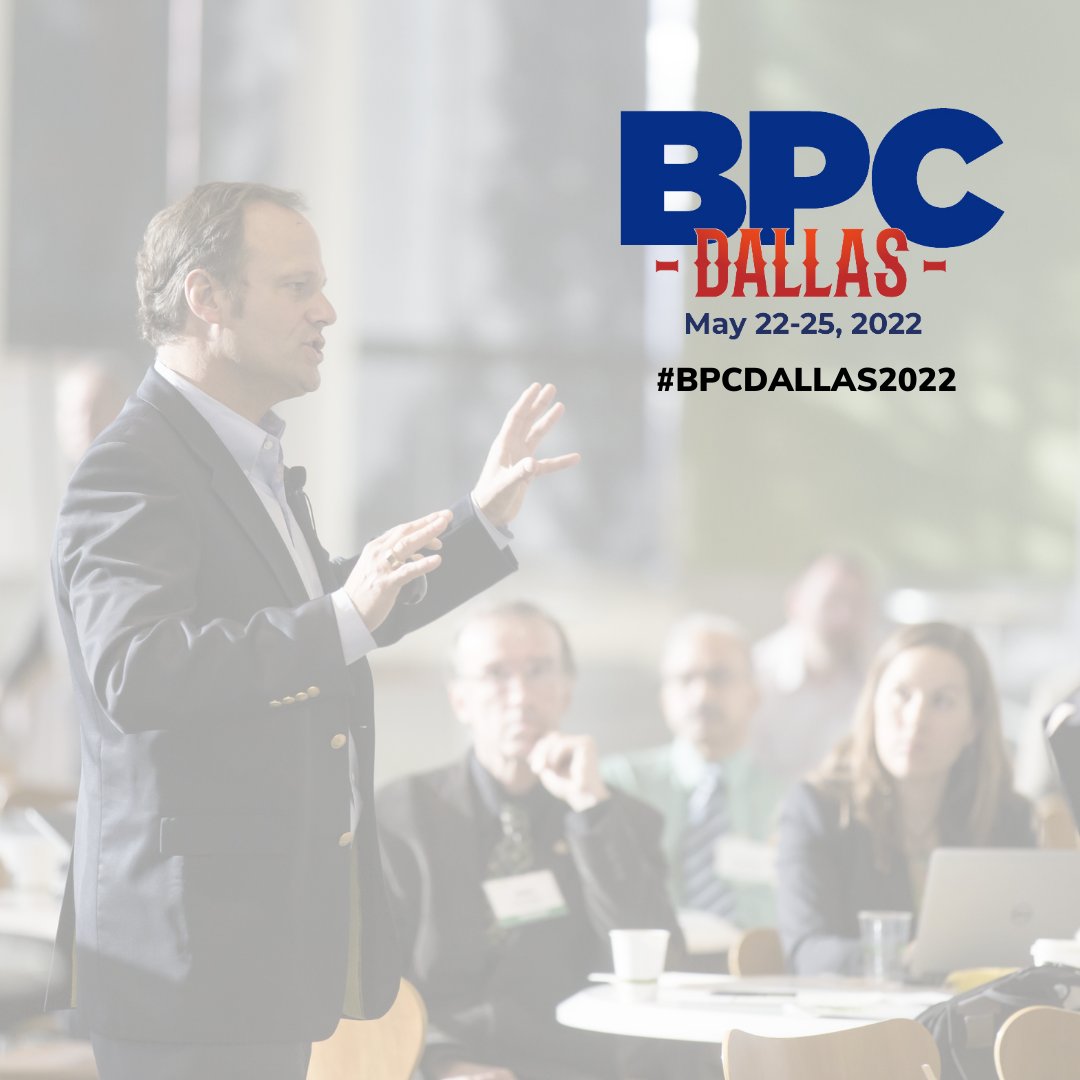 Don't miss out on this great opportunity to build your skills and make new connections with other professionals in the business development industry!

Register to BPC Dallas today: apmp.org/events/bpc/