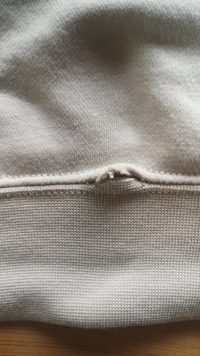 IGoldsberry's tweet photo. @Nike hey there Greetings from Ireland my daughter bought a Nike hoodie it's falling apart after one wash kindly advise what to do https://t.co/RLNFrMVkSI