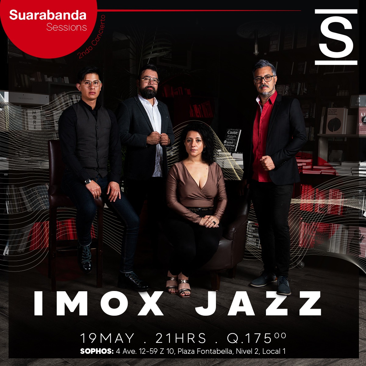 Este Jueves 19  a las 21hrs los esperamos en el concierto que tendremos en <a href="/sophosenlinea/">SOPHOS librería</a>, dónde presentaremos nuestro nuevo material junto a músicos invitados.  ¡Un concierto íntimo entre libros! Pueden adquirir sus entradas en bit.ly/3FGDVQz